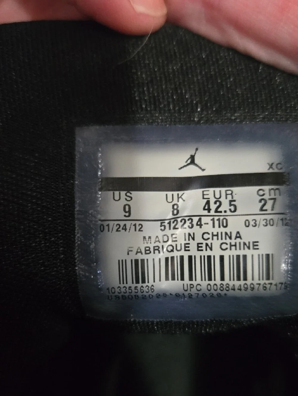 Jordan Men’s Black and White High-Top Sneakers